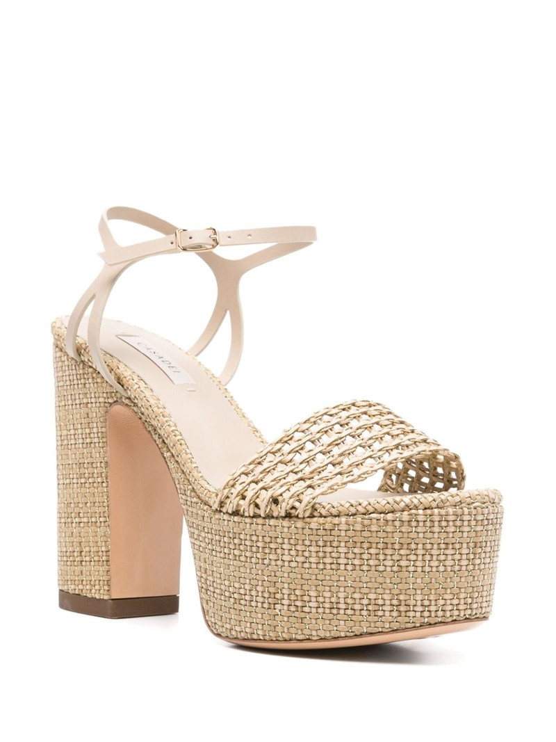 CASADEI woven platform sandals outlook