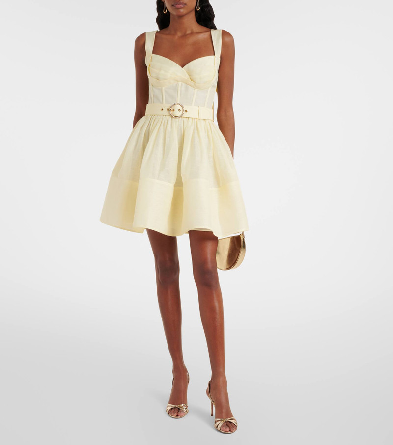 Zimmermann Dawning linen and silk minidress outlook