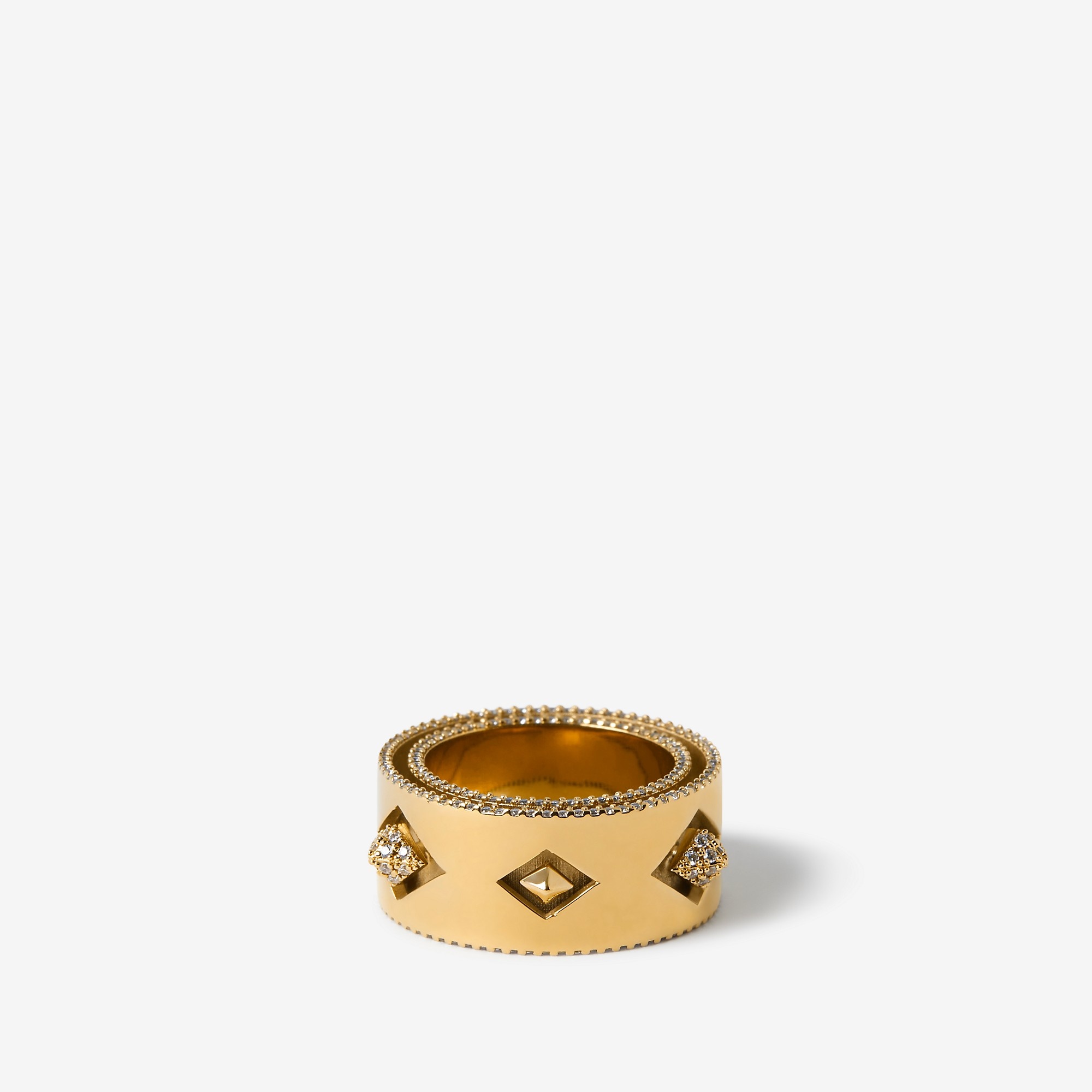 Burberry - Hollow Gold-Plated Ring - Women - Gold Plated Silver - 51