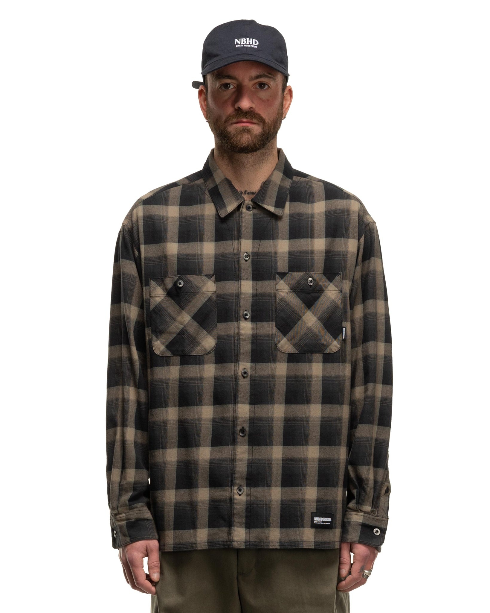 NEIGHBORHOOD Neighborhood Half Hombre Checked Shirt | endclothing 