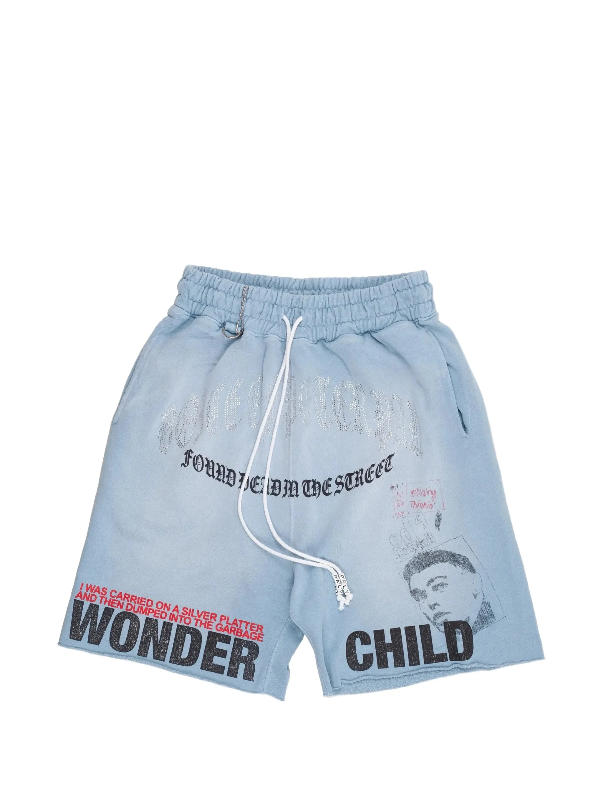 Paly Hollywood Bobby Graphic-print Raw-cut Sweat Shorts - 1