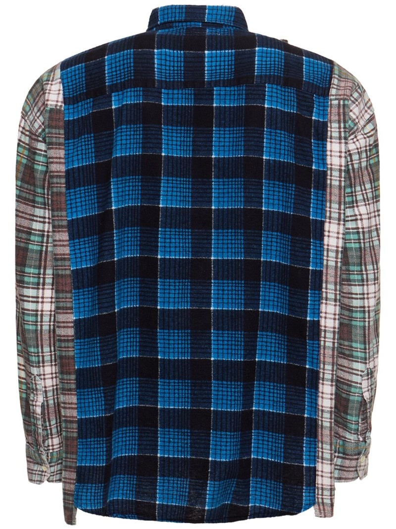 Ribbon cotton flannel shirt - 5