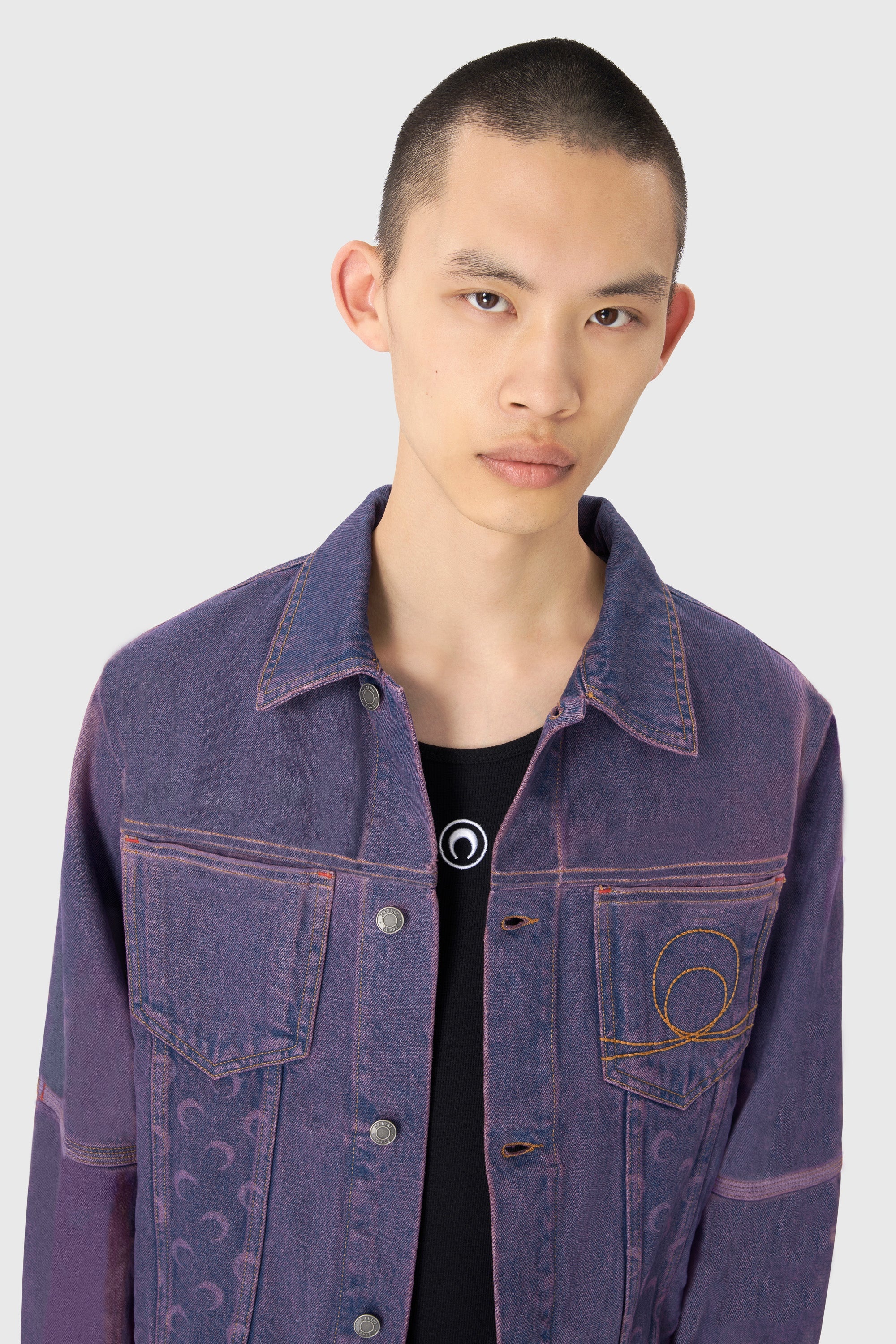 Moon Laser Denim Trucker Jacket - 3