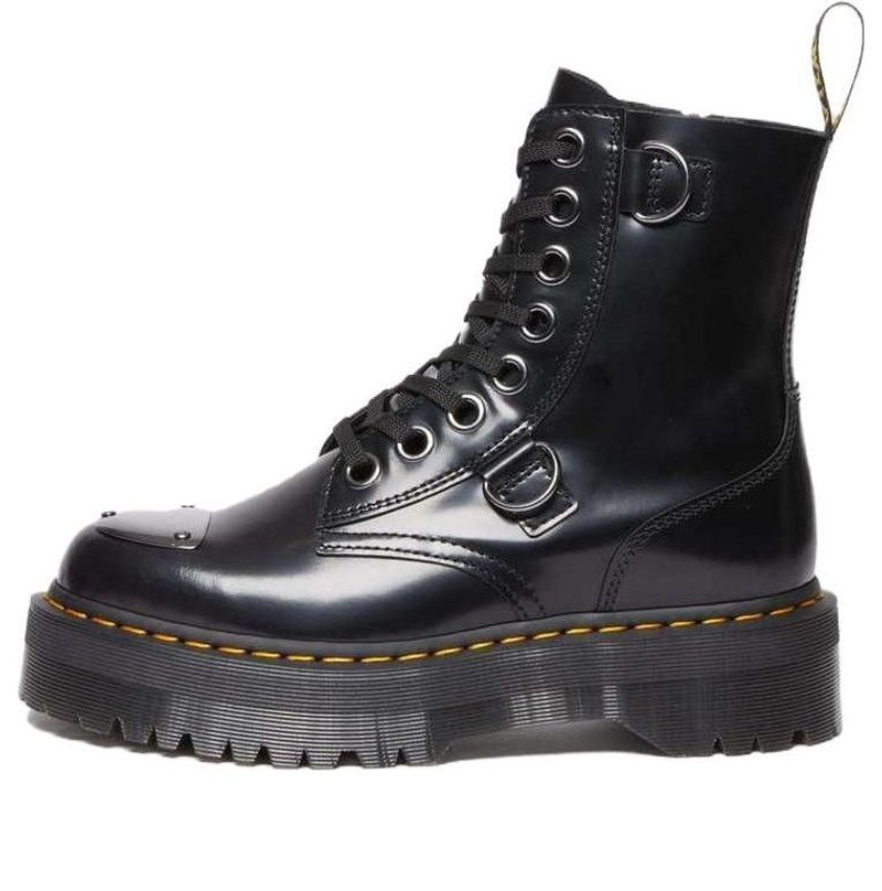 Dr. Martens Jadon Buttero Leather Platform Boots 'Black' 30789001 - 1