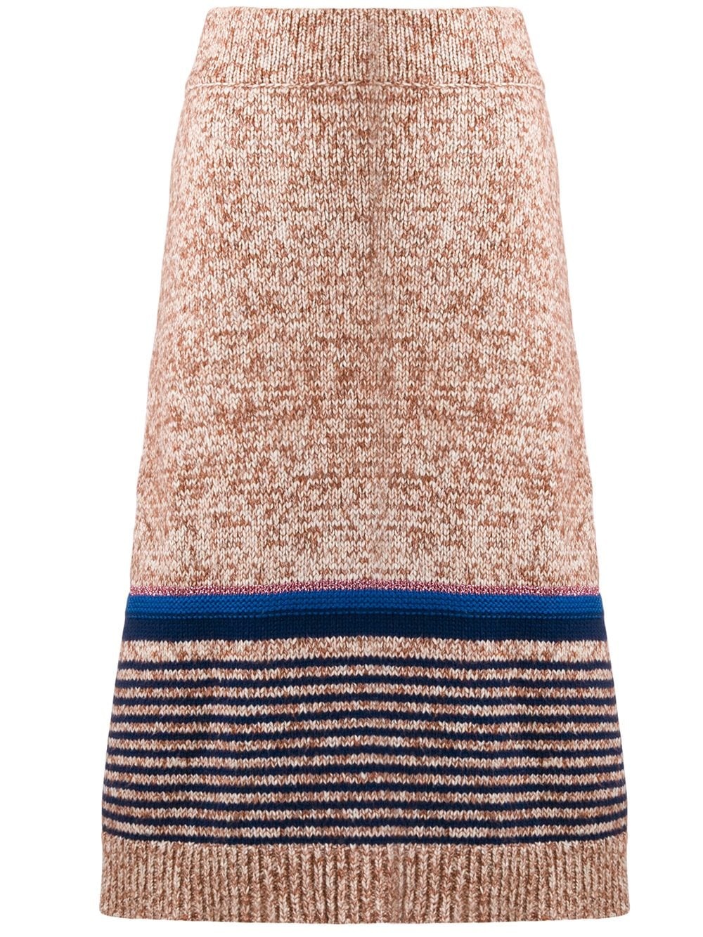 textured knit midi skirt - 1