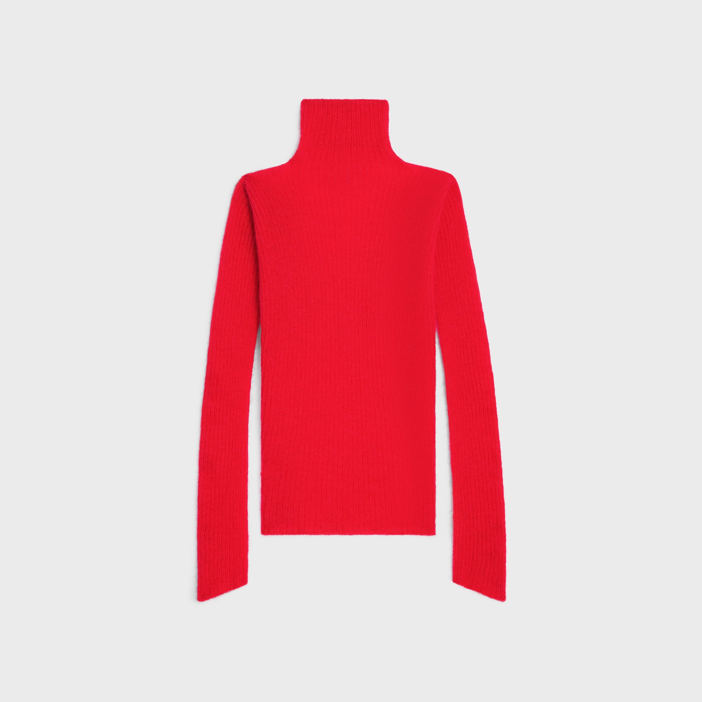 turtleneck sweater IN ribbed mohair and silk - 2