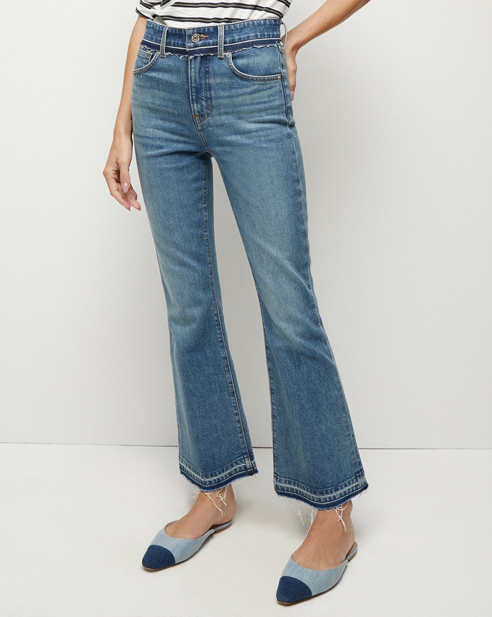 CARSON KICK-FLARE JEAN | TWO-TONE - 3