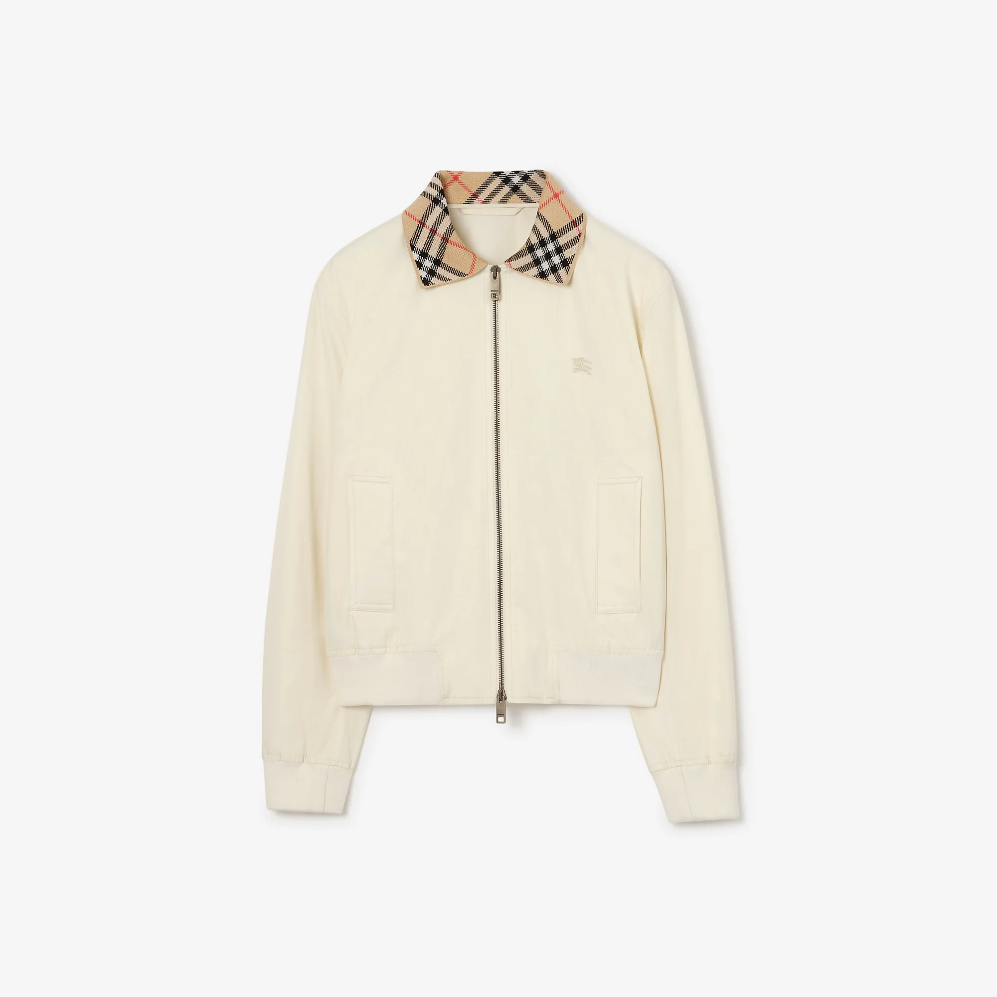 Cropped Tropical Gabardine Hayfield Harrington Jacket - 1
