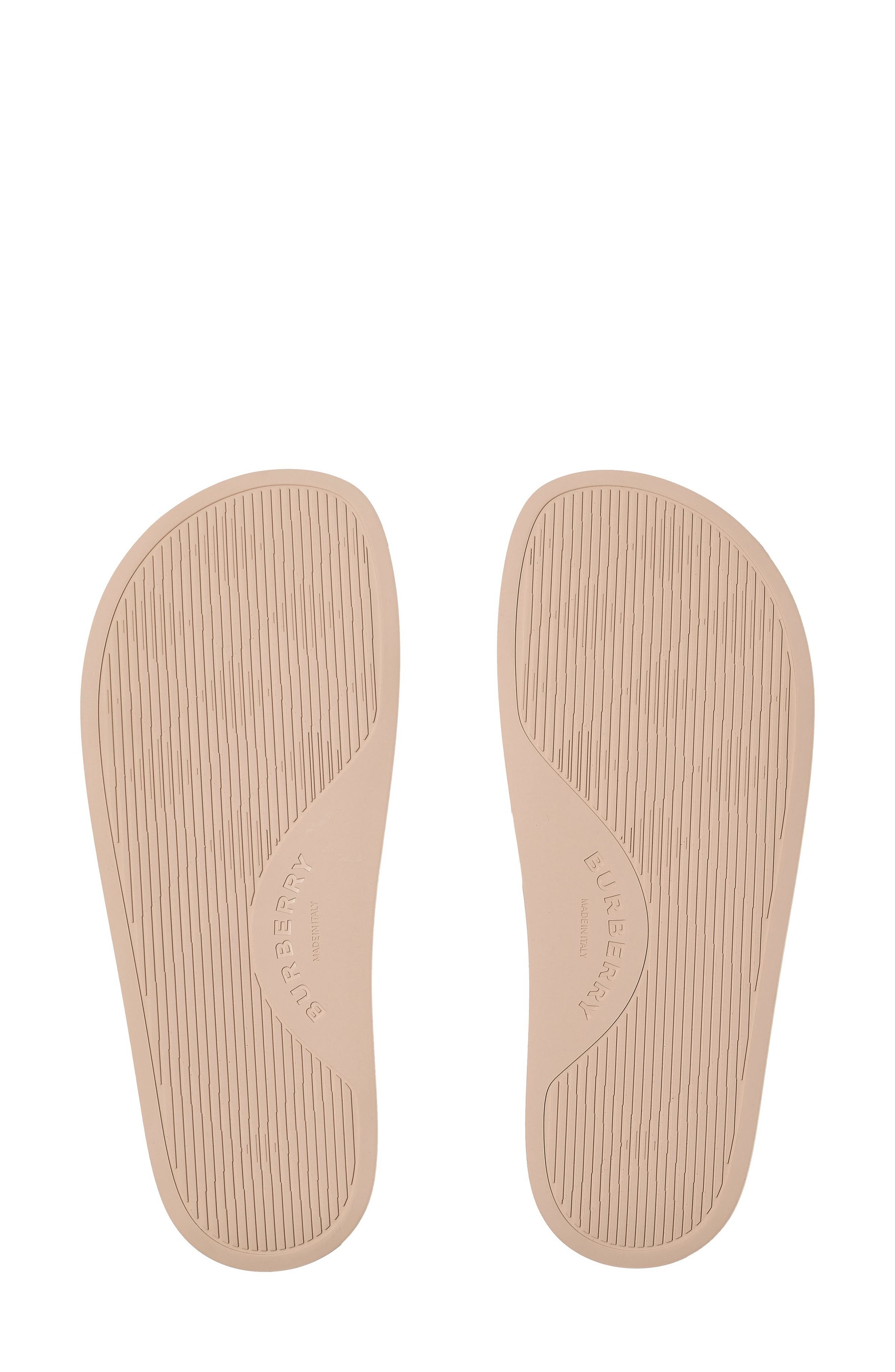 burberry Furley Check Slide Sandal in Teacup Ip Check at Nordstrom - 5