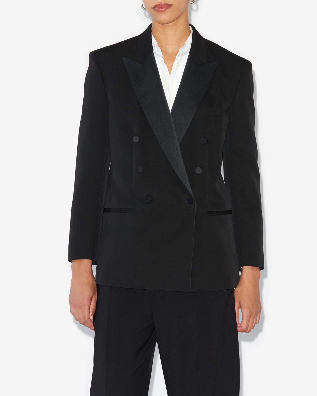 PEAGAN PLAIN WOOL JACKET - 4