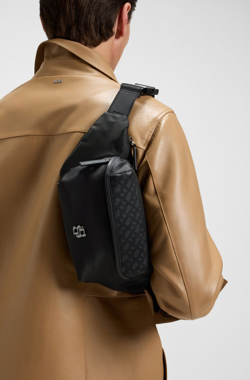 BOSS BELT BAG WITH MONOGRAM PATTERN outlook