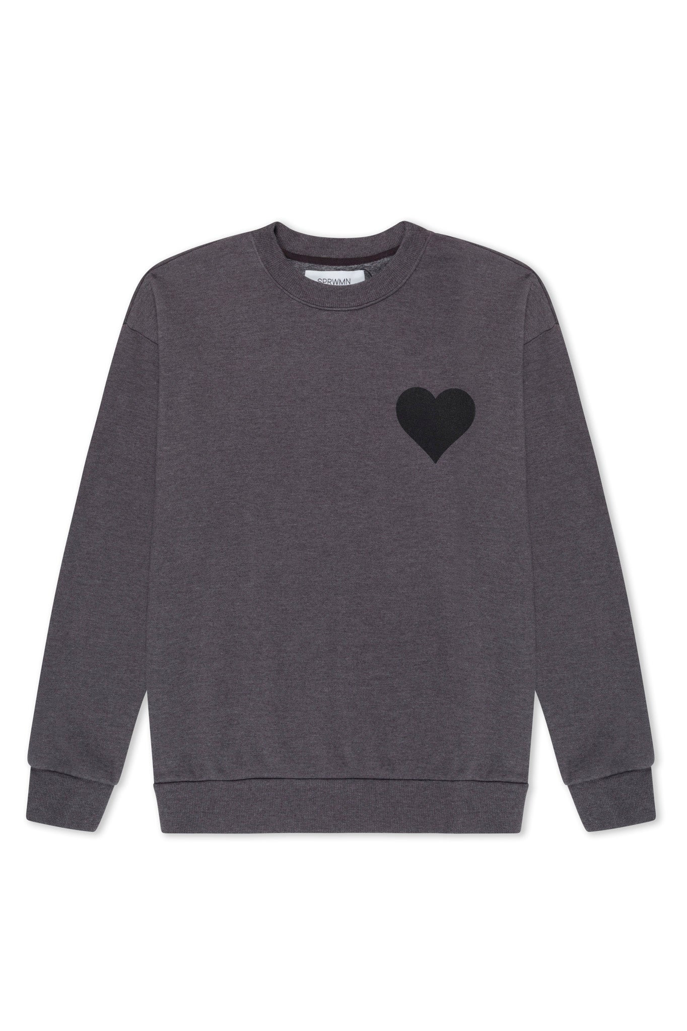 CHARCOAL HEART SWEATSHIRT - 4