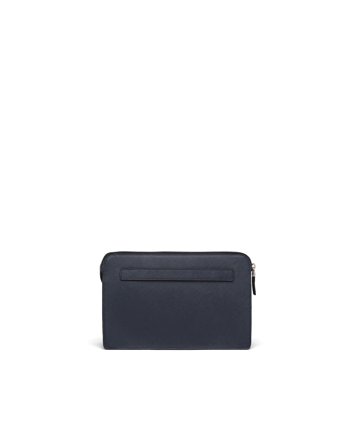 Saffiano and Crocodile Leather Clutch - 4