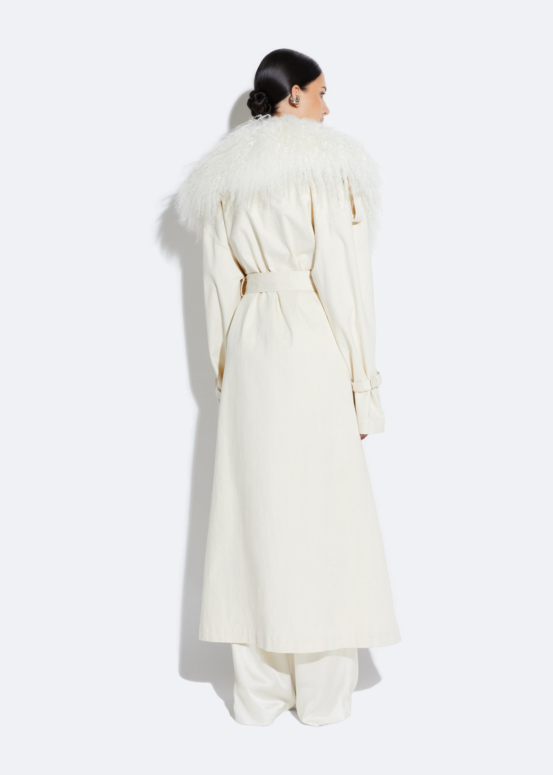 Twill Trench With Shearling 3