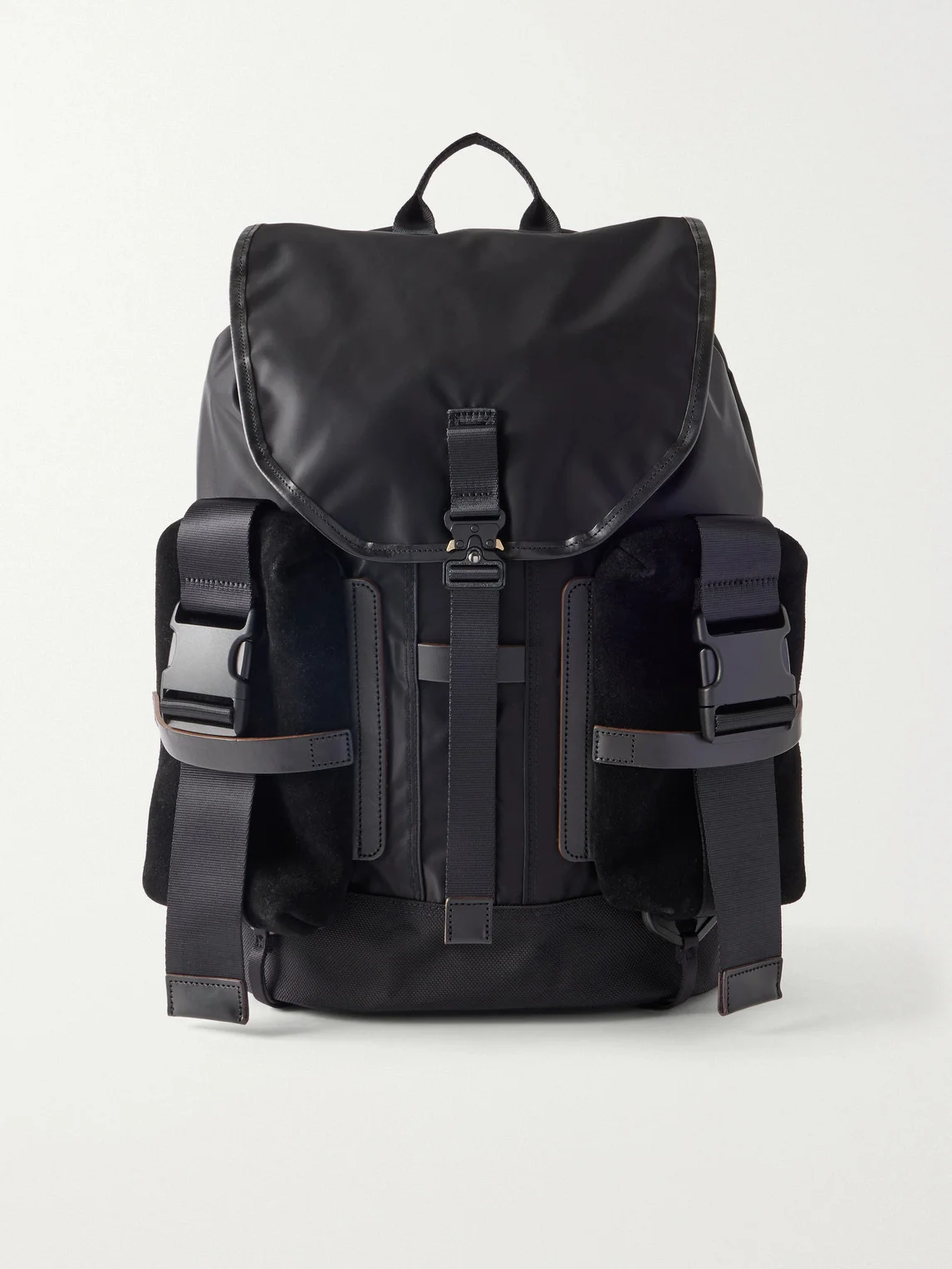 Leather and Suede-Trimmed CORDURA® Backpack - 1