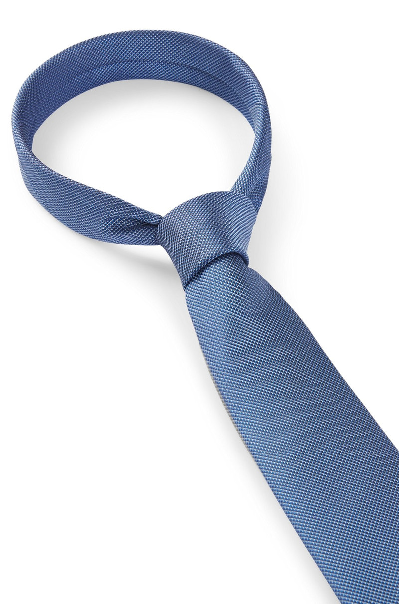 SILK-BLEND TIE WITH JACQUARD MICRO PATTERN 6