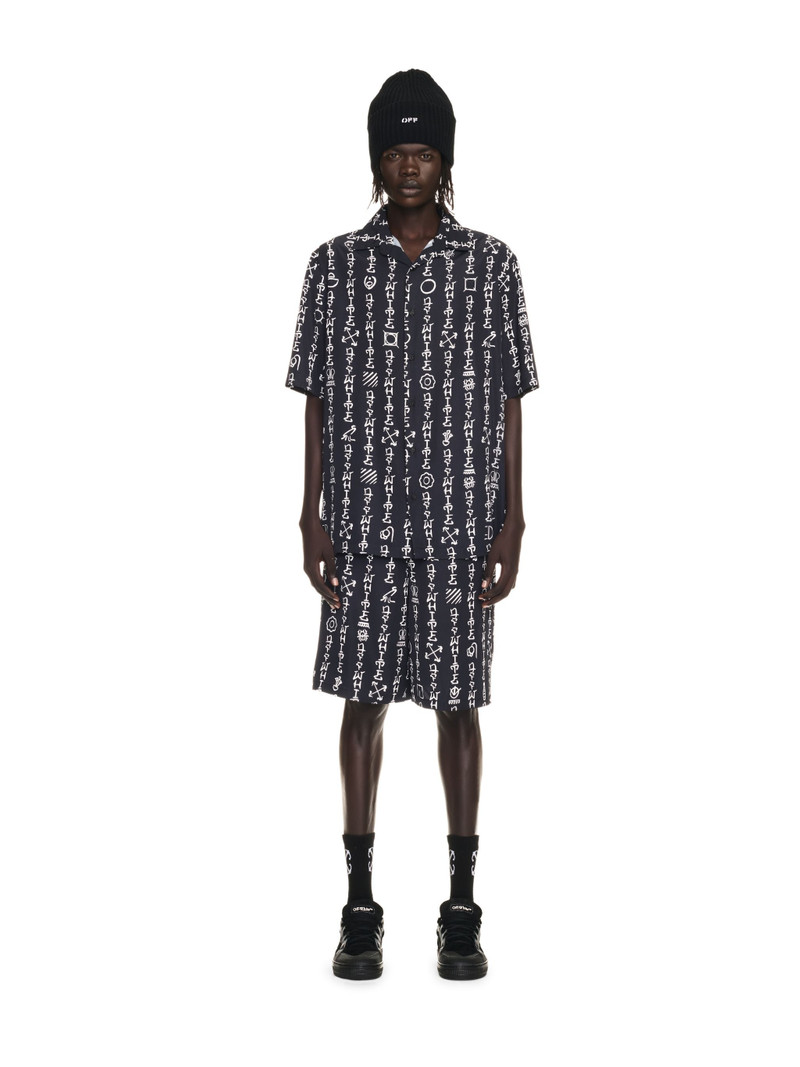 Off-White Type Ao Visc Bowling Shirt outlook