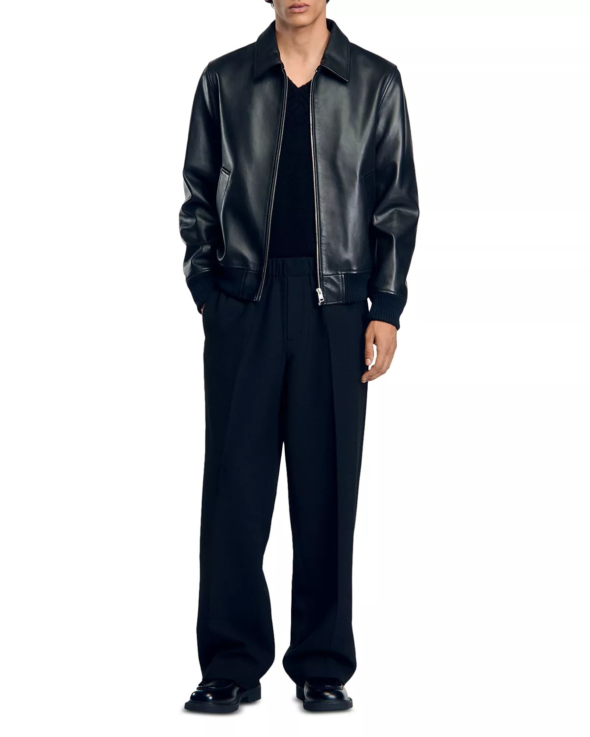 Thomas Leather Full Zip Jacket - 3