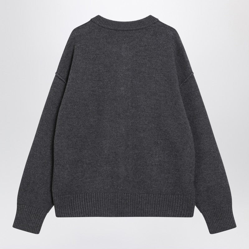 Ami Paris Grey Ami De Coeur cardigan - 2