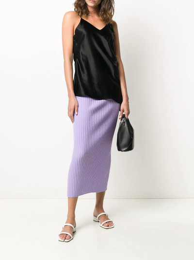 MM6 Maison Margiela rear-slit knitted skirt outlook