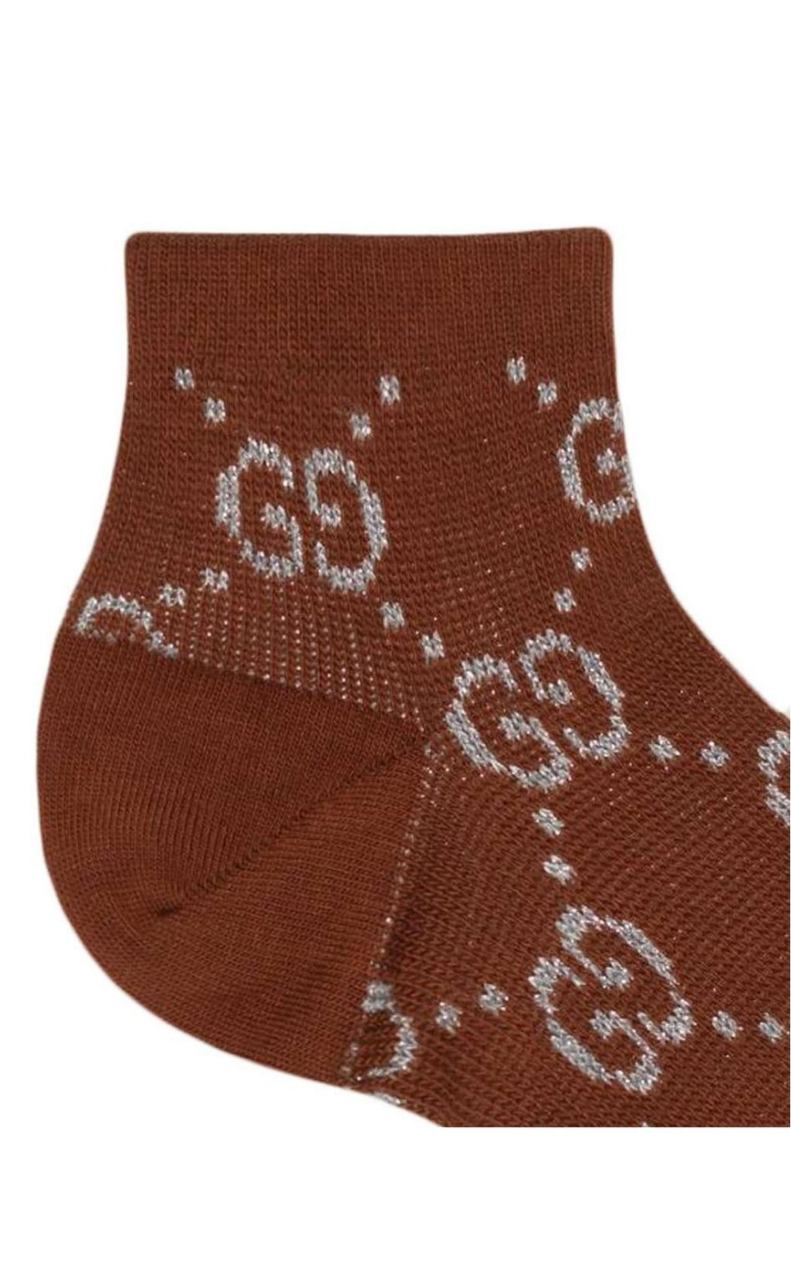 GG Embroidered Cotton Blend socks - 4