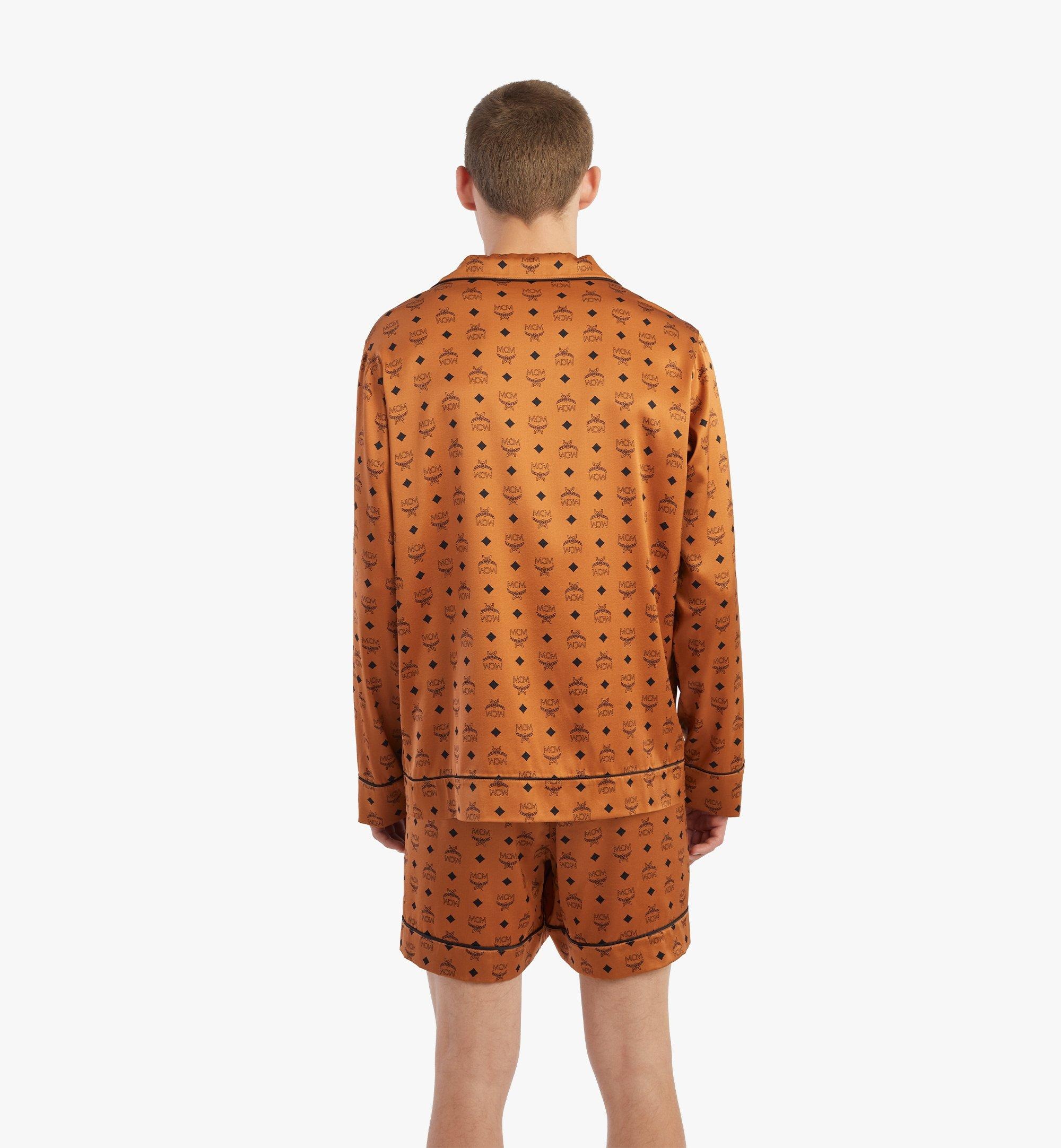 Classic Logo Silk Pajama Shirt - 5