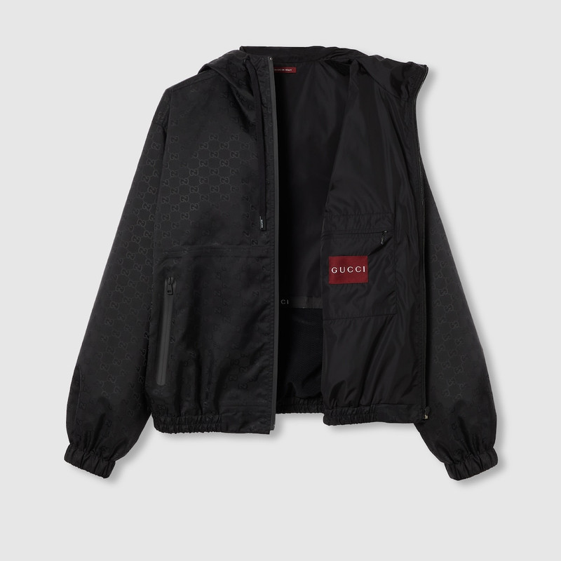 GUCCI Lightweight GG nylon jacquard jacket - 784185ZAQFS1000
