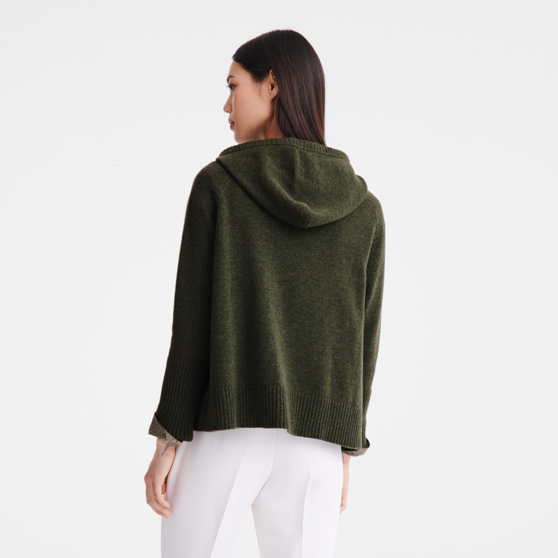 Hoodie jumper Khaki - Knit 3