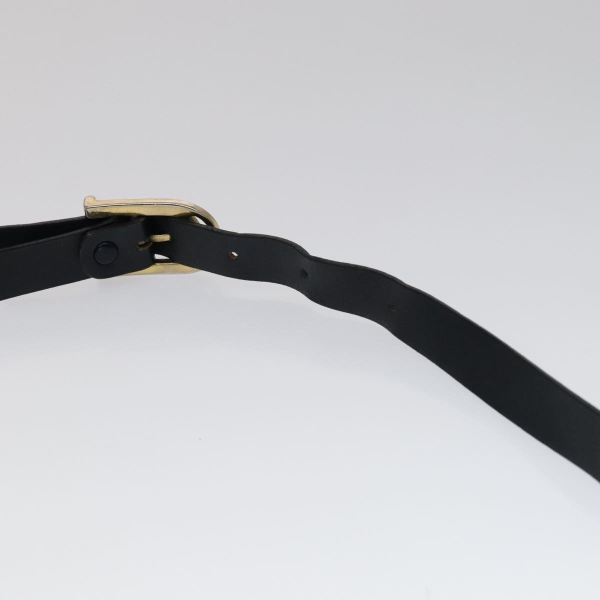 CELINE C Sulky Shoulder Bag Canvas Navy Gold - 8