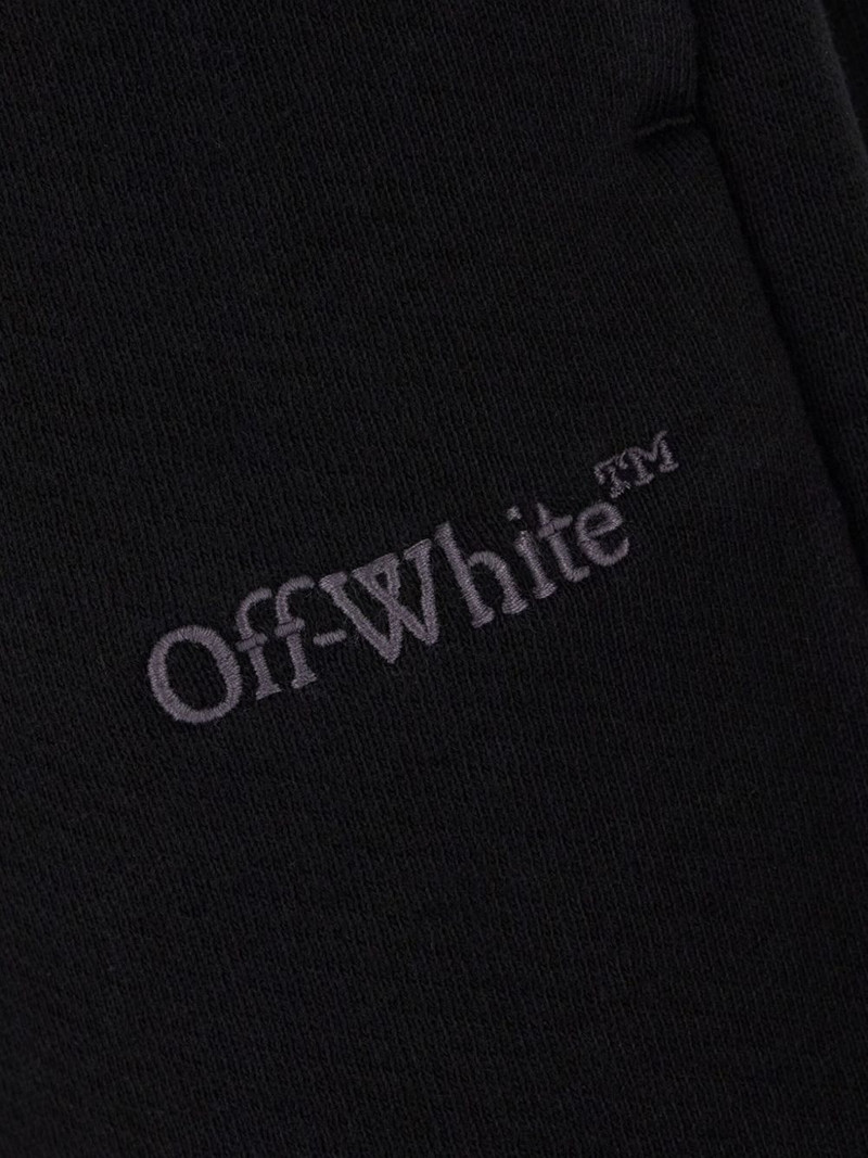 embroidered-logo shorts 3