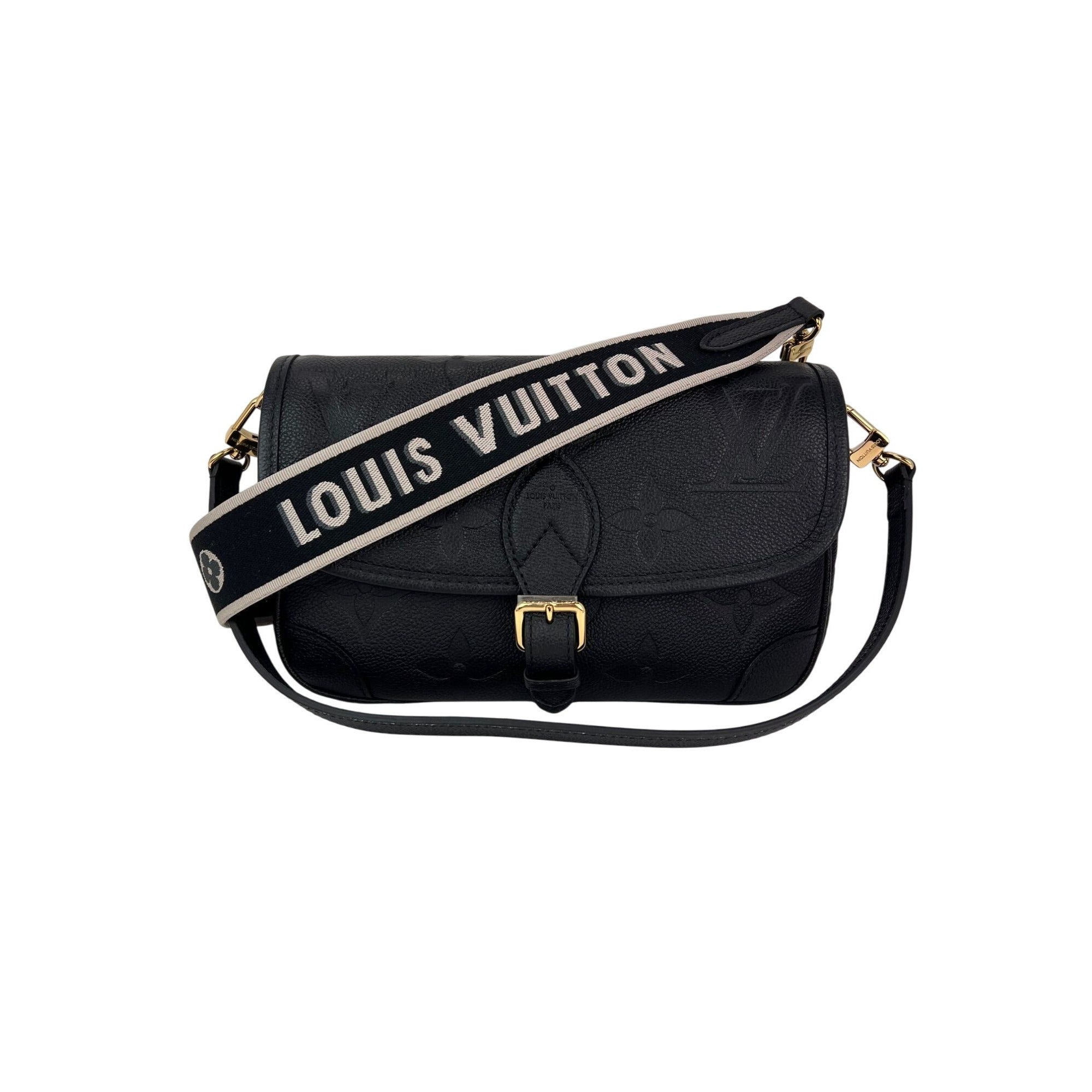 Louis Vuitton Diane Giant Monogram Empreinte Black Shoulder Bag - 1