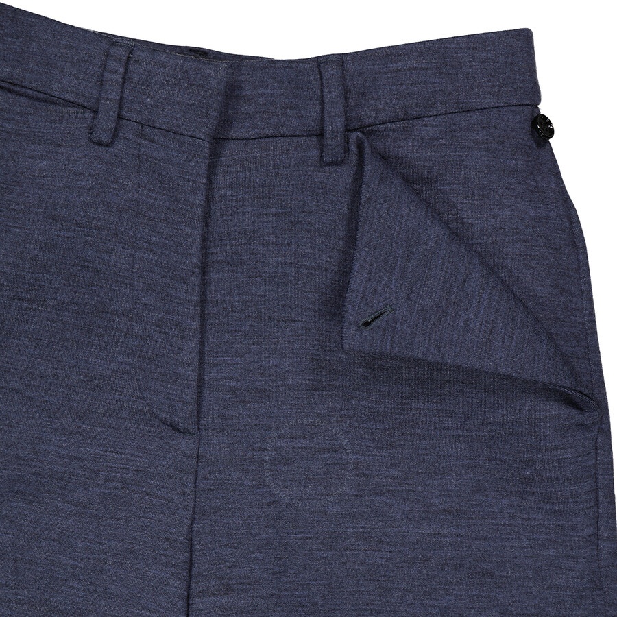 Burberry Dark Carbon Pocket Detail Technical Wool Tailored Trousers - 7
