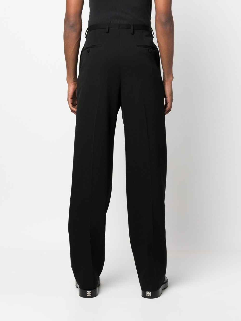 straight-leg tailored trousers - 4