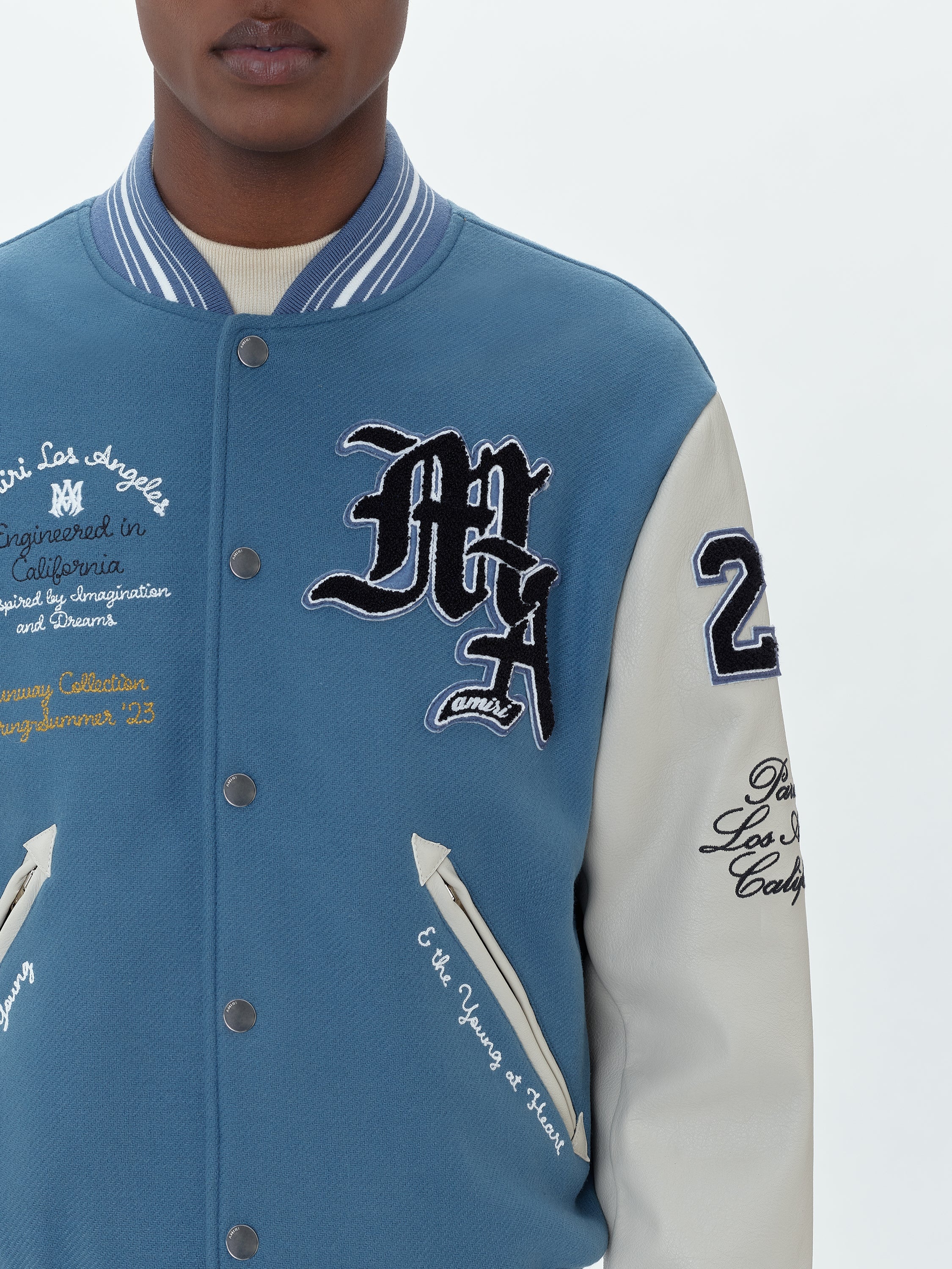 スタジャン AMIRI OVERSIZED VARSITY JACKET Bomber jacket AMIRI Oversized Varsity Jacket SS23MOS026-369