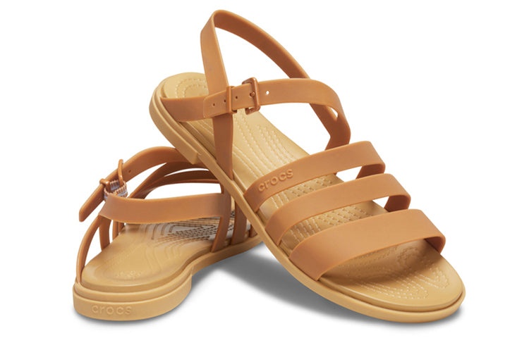(WMNS) Crocs Brown Sandals 206107-277 - 4