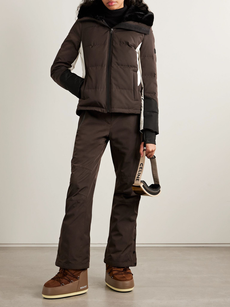 Yves Salomon Flared ski pants Brown outlook