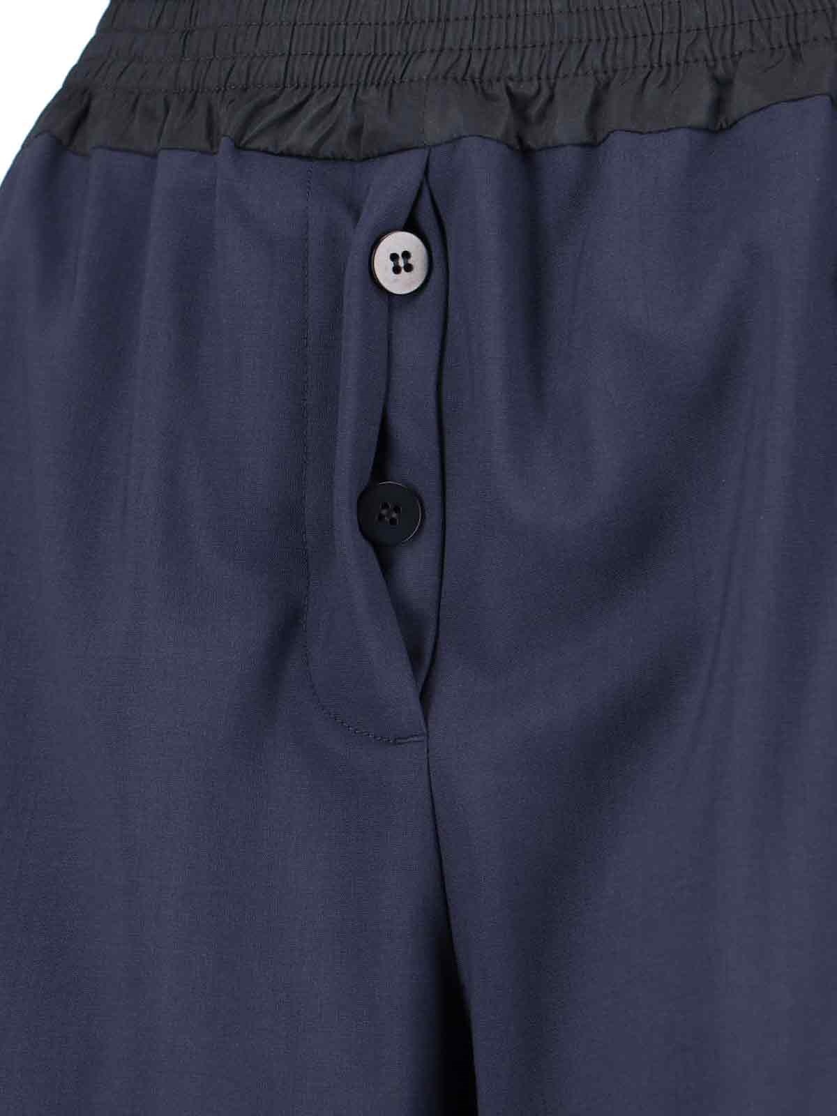 VIRGIN WOOL LOGO PANTS - 5