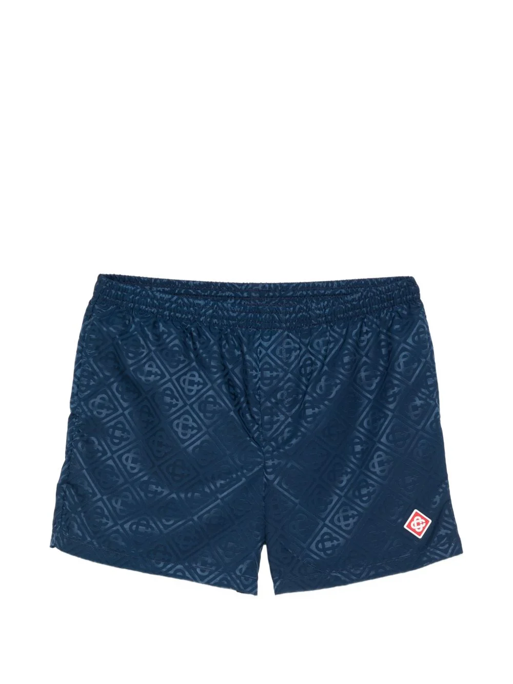 logo-monogram swim shorts - 1