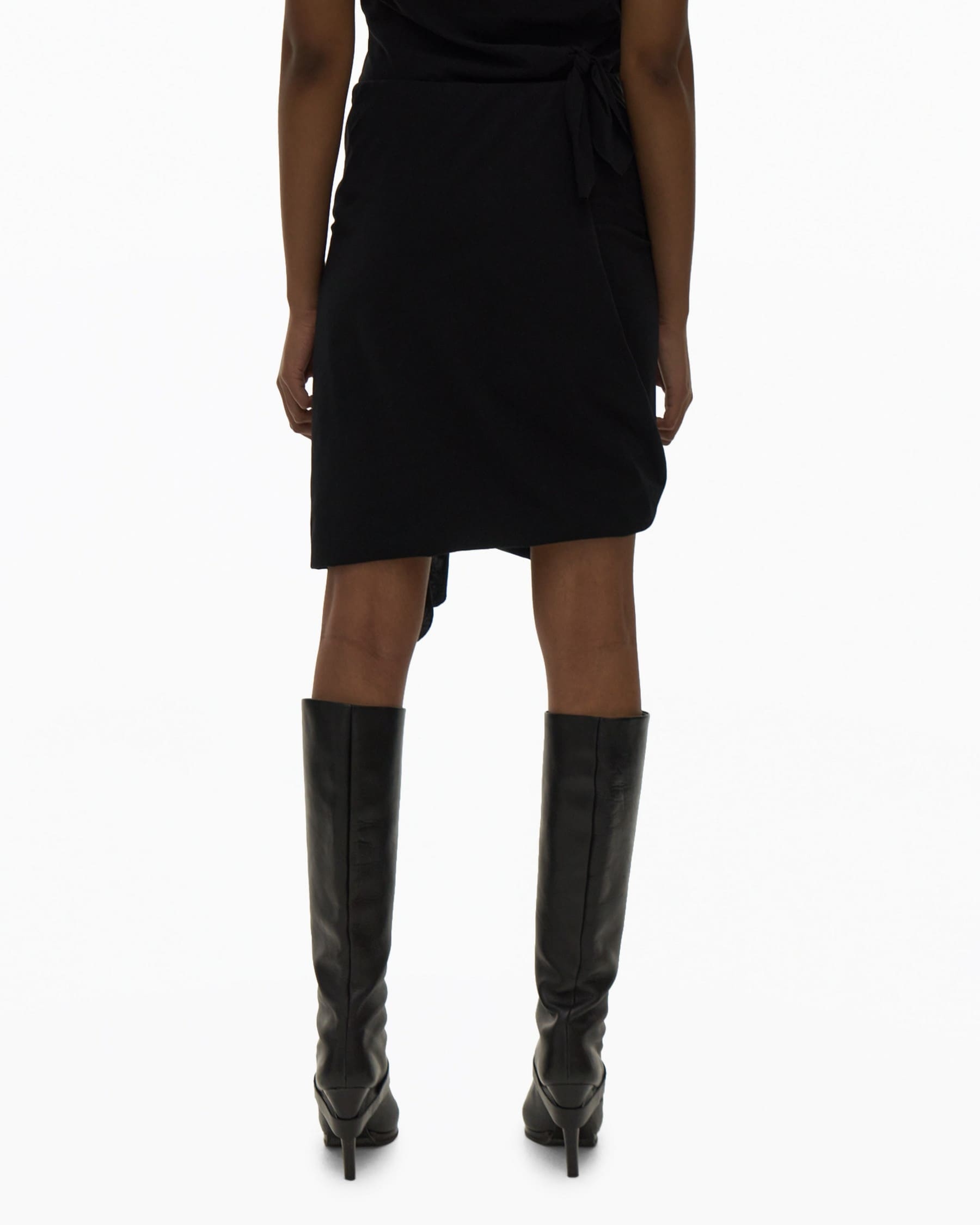 KNOTTED JERSEY SKIRT - 4