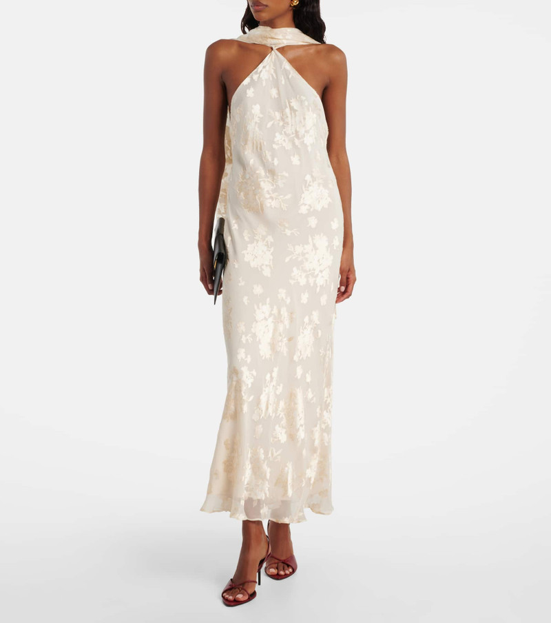 RIXO Bridal Hayley floral midi dress outlook