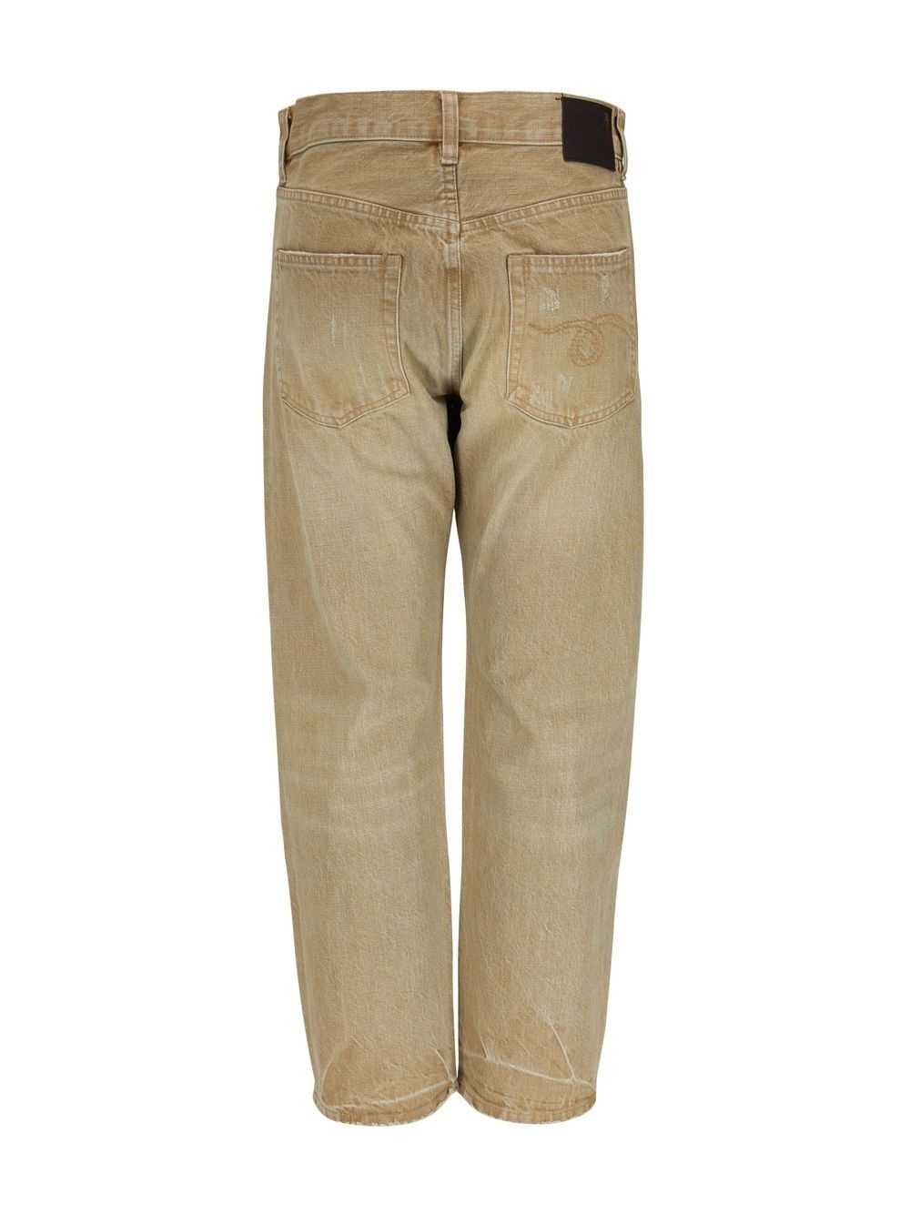 stonewash straight-leg jeans - 2