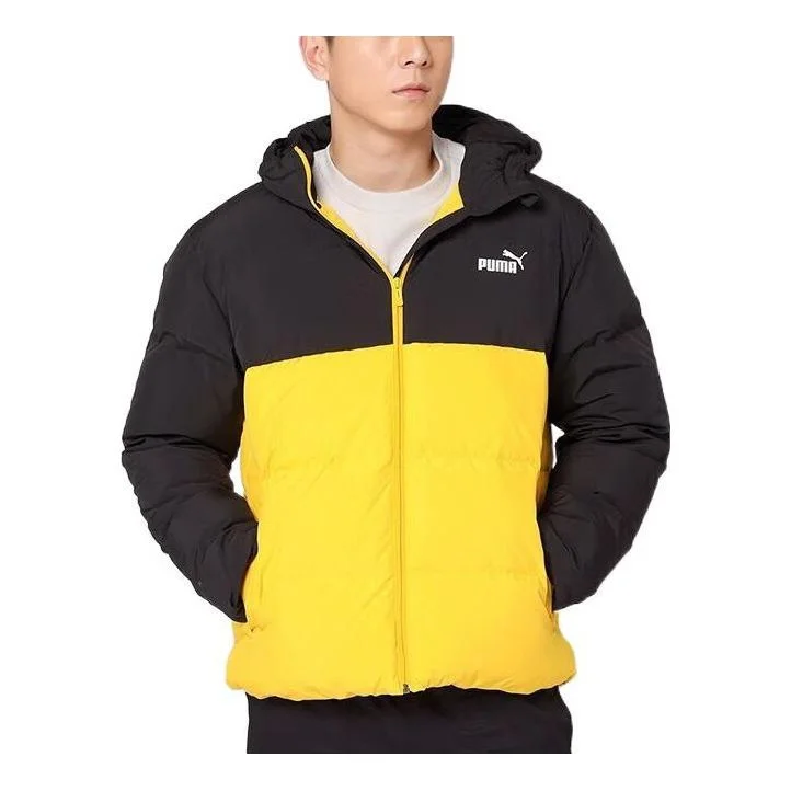 PUMA Logo Puffer Down Jacket 'Yellow' 534502-01 - 1