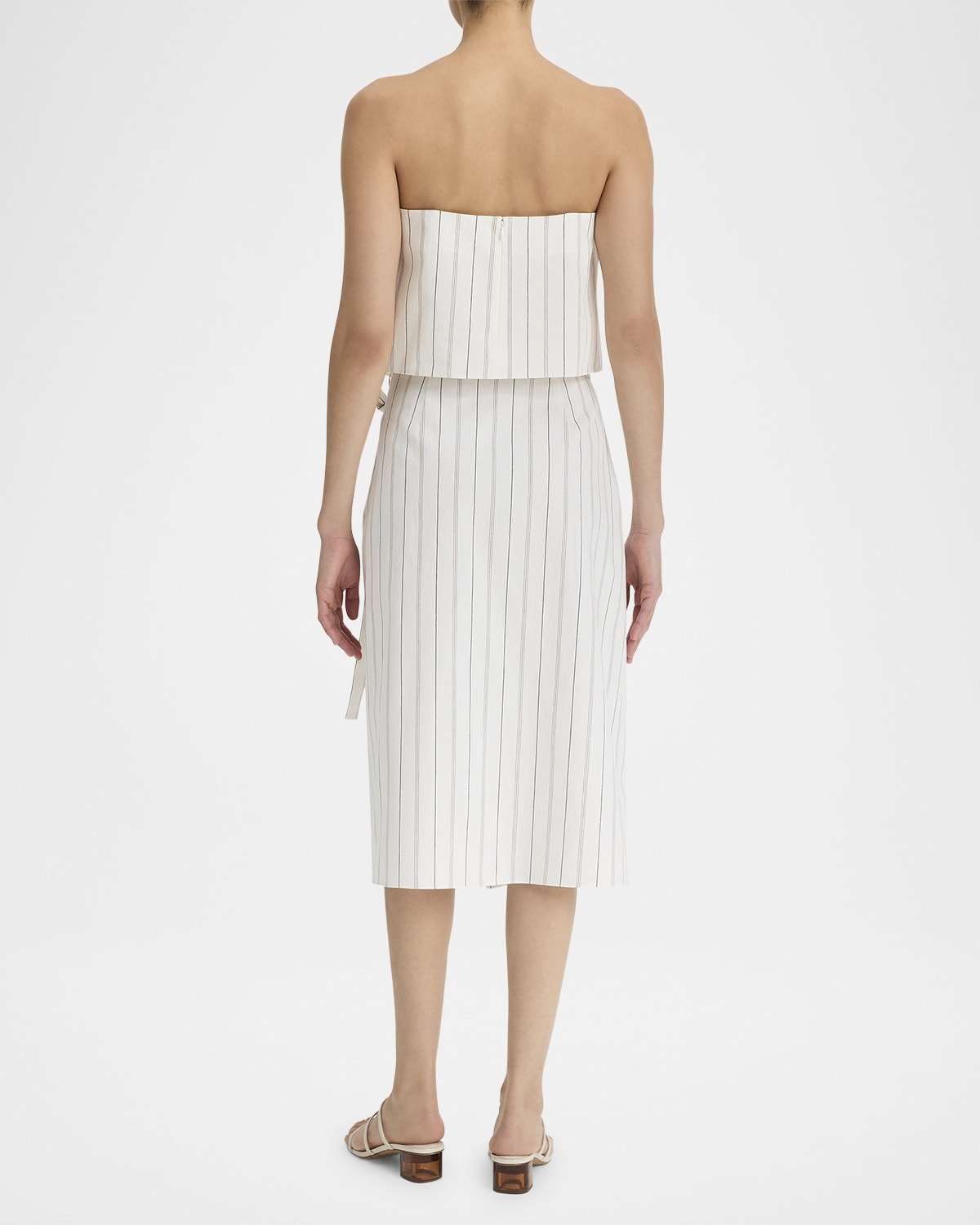 Stripe Wrap Skirt - 3