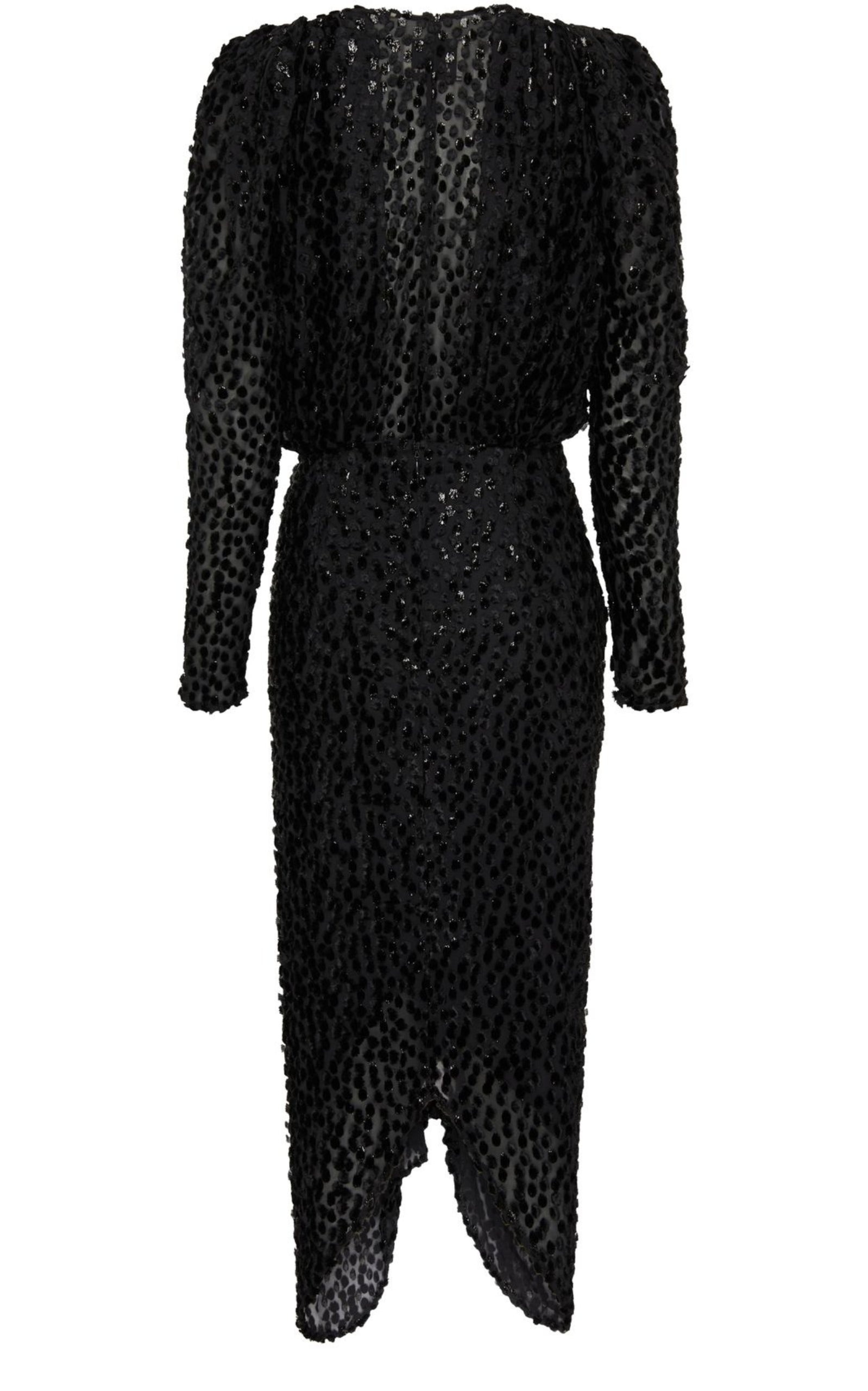 Maray Metallic Printed Silk Midi Dress - 5