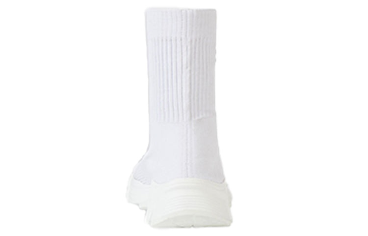(WMNS) Balenciaga Speed 3.0 High-Top Running Shoes White 654466W2DN29000 - 5