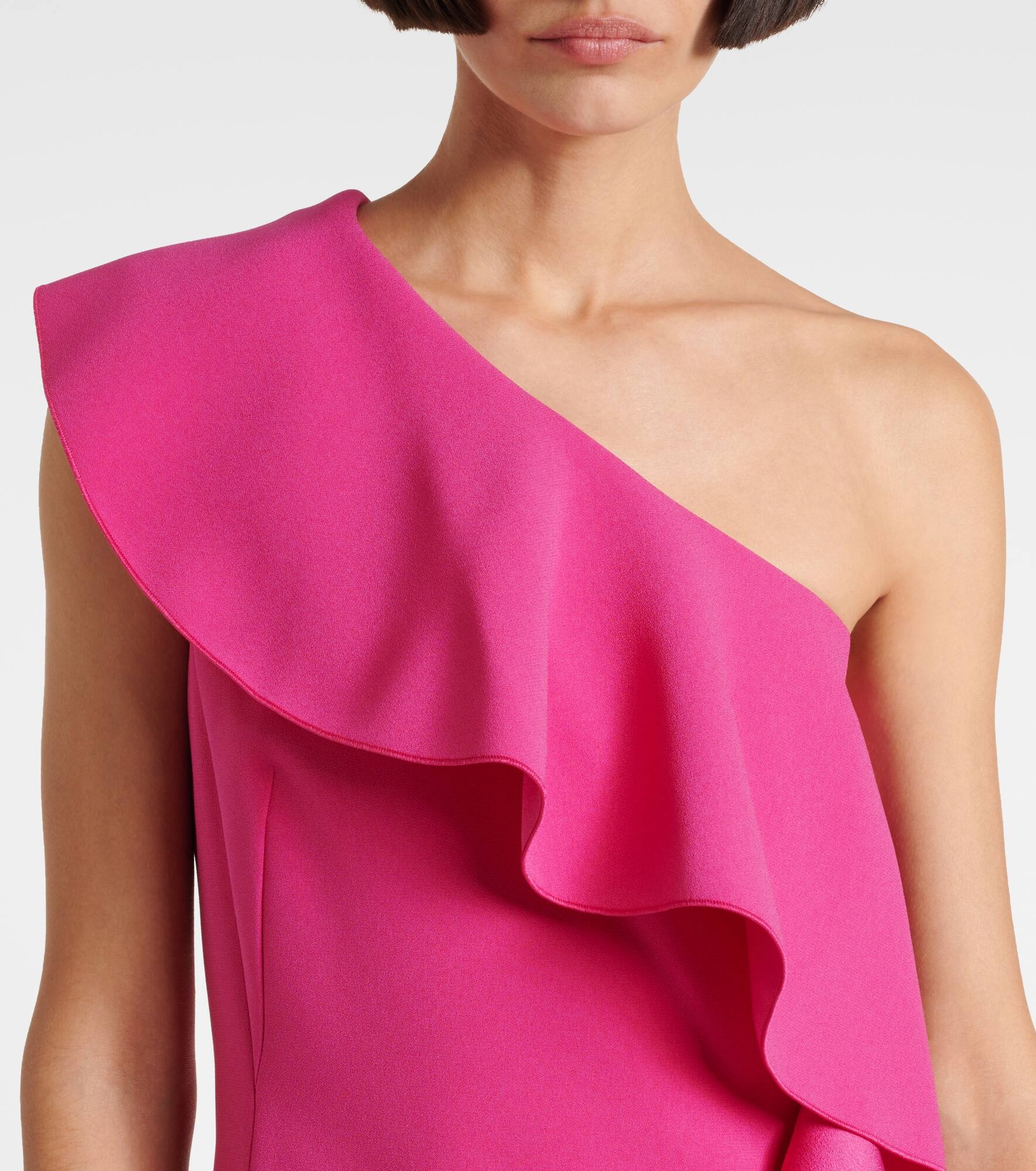 Giacomo ruffled sable minidress - 4