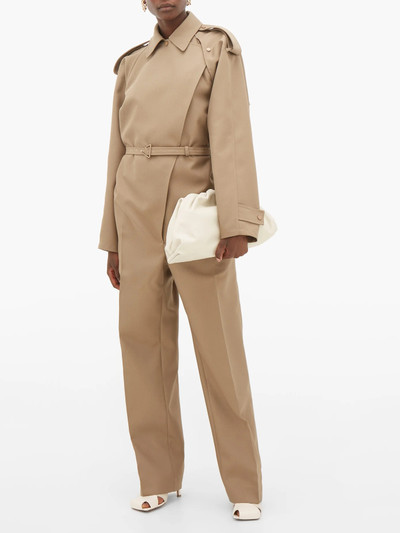 Bottega Veneta Double-breasted twill jumpsuit outlook