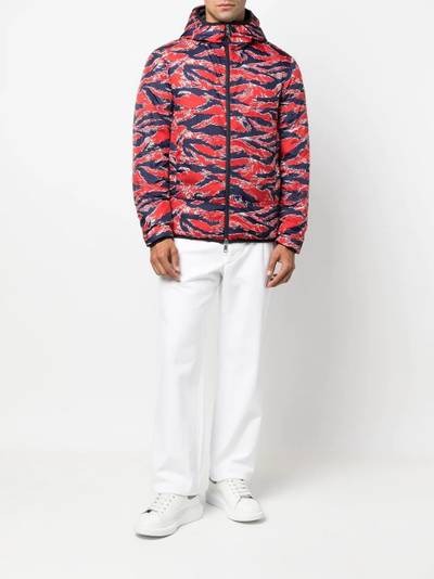 Moncler reversible graphic-print padded jacket outlook