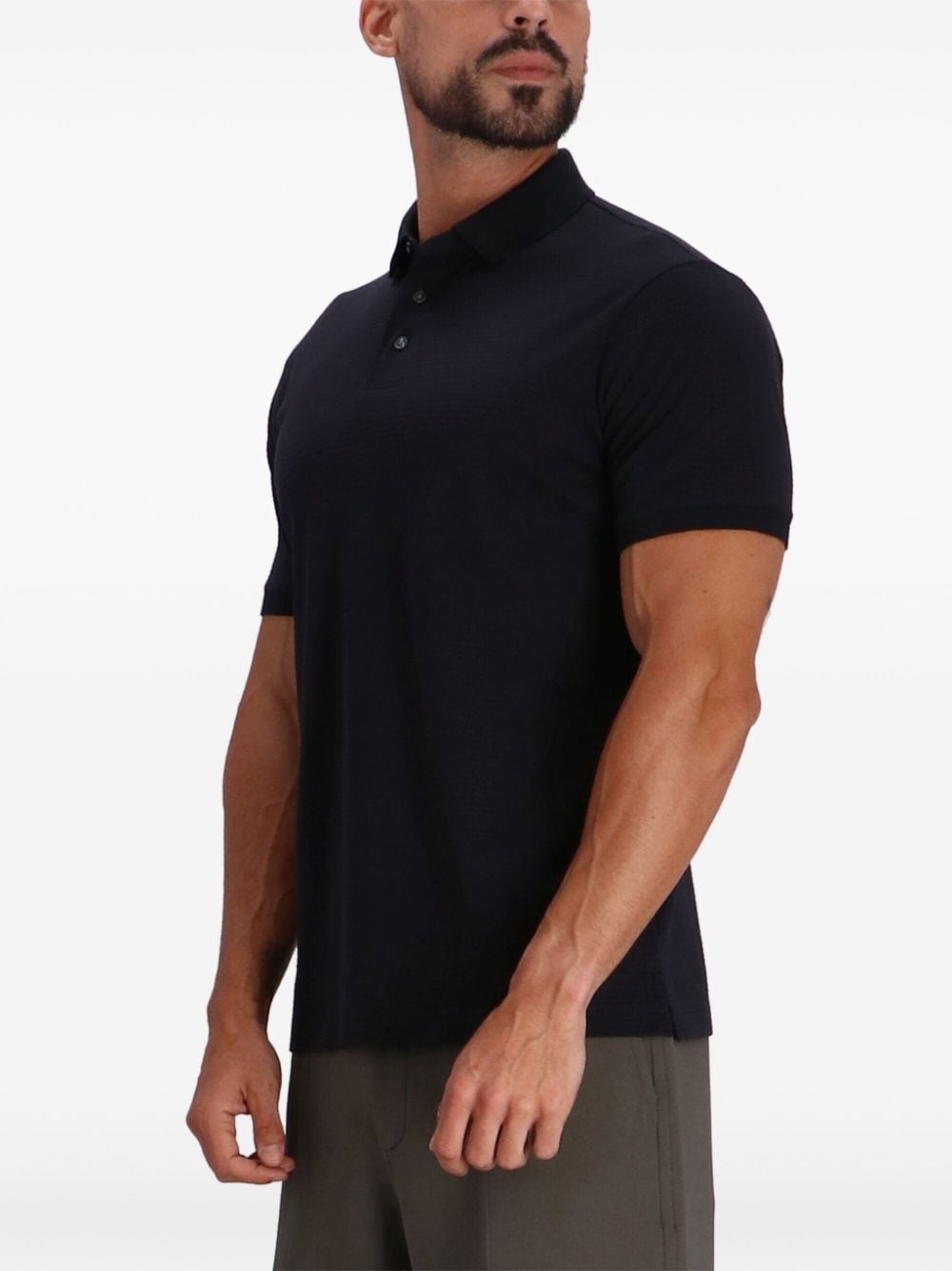 Front-zipped polo shirt - 3