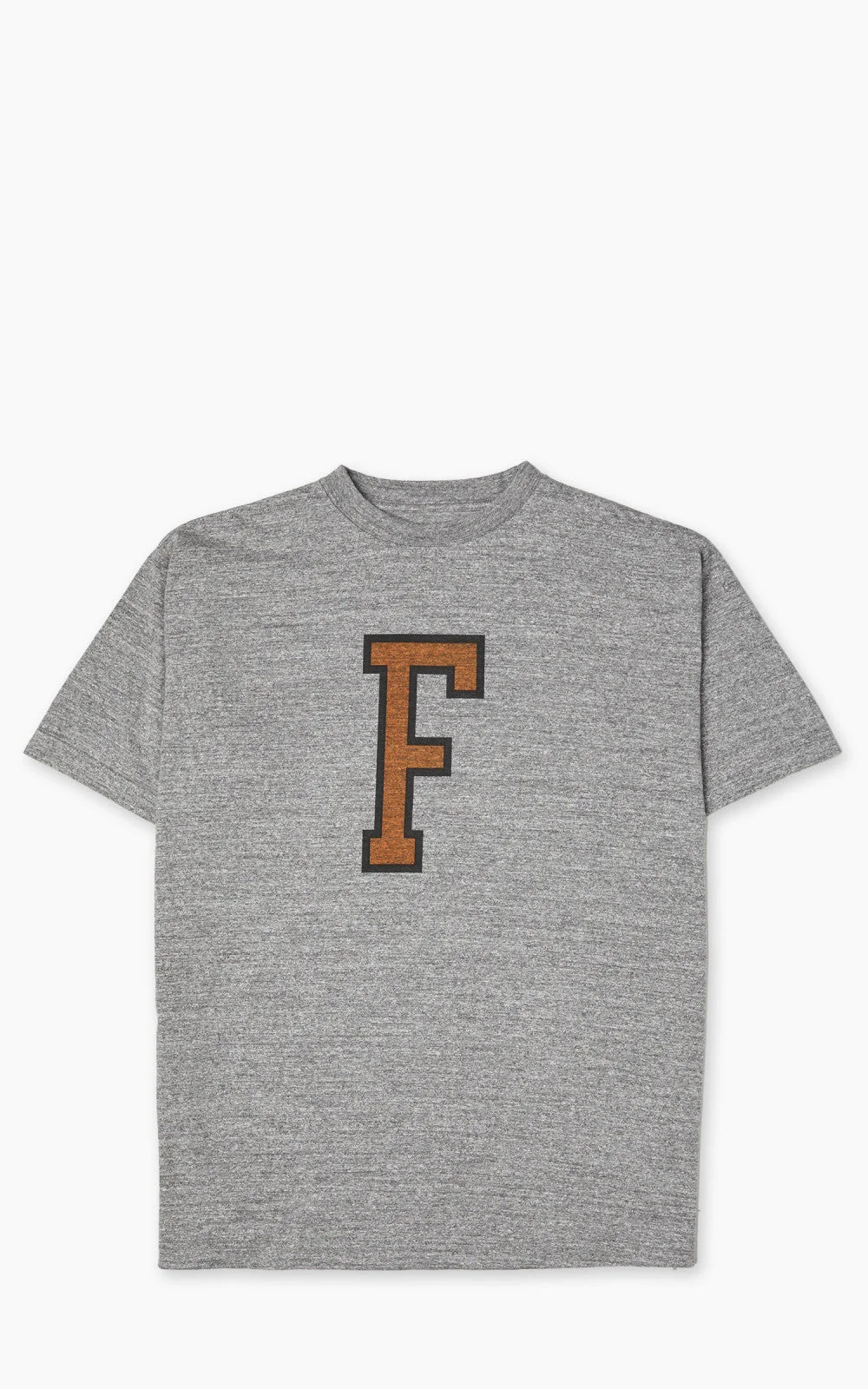 FULLCOUNT 5501PT "F" T-SHIRT HEATHER GREY - 1
